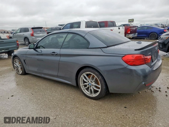2015 BMW 4 Series 435i xDrive with VIN WBA3T7C54FP942778, listed as a Copart auction lot 54515685 with 128,423 mi miles and Salvage title. Bid and sale history available at DreamBid. Image 2.