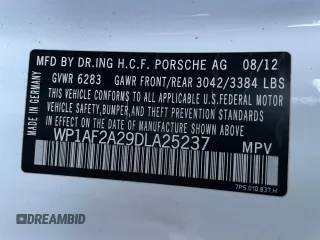 2013 Porsche Cayenne Diesel with VIN WP1AF2A29DLA25237, listed as a Copart auction lot 53004065 with 159,001 mi miles and Salvage title. Bid and sale history available at DreamBid. Image 10.