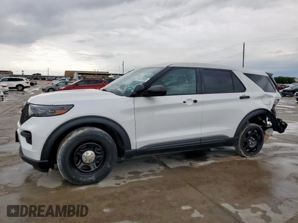 2023 Ford Police Interceptor Utility z VIN 1FM5K8AB9PGA05533, wystawiony jako Copart lot #54873695 z przebiegiem 41 284 mil mil oraz Szkody całkowita. Historia ofert i sprzedaży dostępna na DreamBid. Obrazek 1.