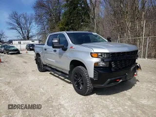 2021 Chevrolet Silverado 1500 Custom Trail Boss with VIN 3GCPYCEF8MG127960, listed as a Copart auction lot 49703345 with 30,157 mi miles and Salvage Title. Bid and sale history available at DreamBid. Image 10.