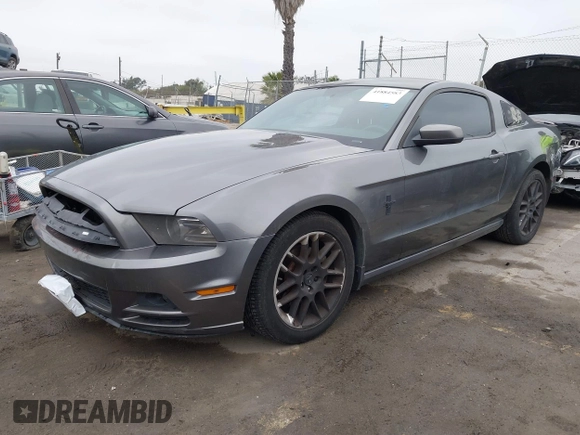 2013 Ford Mustang V6 with VIN 1ZVBP8AM6D5241569, listed as a IAAI auction lot 41884583 with 100,700 mi miles. Bid and sale history available at carsss.com. Image 19.