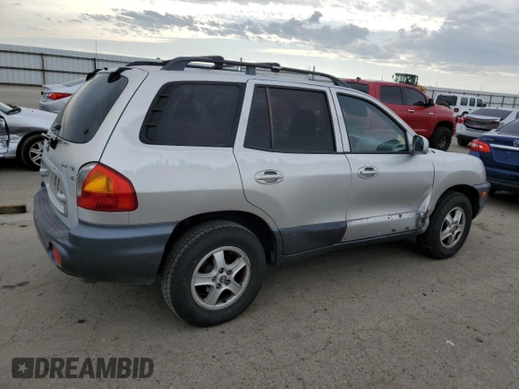 2004 Hyundai Santa Fe GLS with VIN KM8SC13D94U584316, listed as a Copart auction lot 46545185 with 107,682 mi miles and Salvage Title. Bid and sale history available at carsss.com. Image 3.