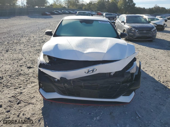 2023 Hyundai Elantra N with VIN KMHLW4AK5PU014560, listed as a Copart auction lot 76292834 with 47,215 mi miles and Salvage Title. Bid and sale history available at carsss.com. Image 5.