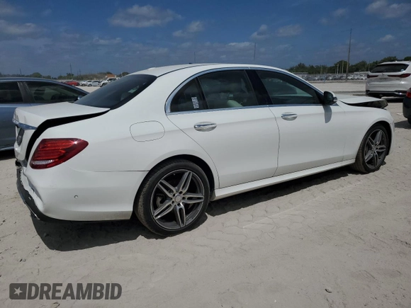 2017 Mercedes-Benz E-Class E 300 Luxury with VIN WDDZF4JB0HA214771, listed as a Copart auction lot 53294695 with 50,203 mi miles and Salvage Title. Bid and sale history available at carsss.com. Image 3.