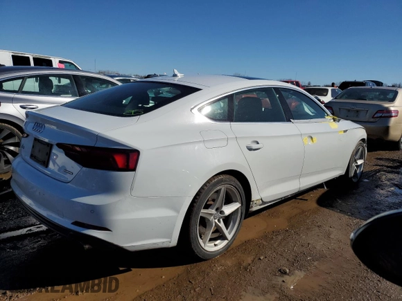 2019 Audi A5 Sportback Premium Plus с VIN WAUENCF56KA077381, выставлен на аукционе Copart как лот 46452555 с пробегом 52 856 миль миль и Списание • Salvage title. История ставок и продаж доступна на DreamBid. Изображение 3.