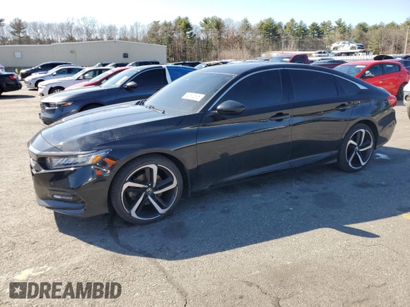 2020 Honda Accord Sport with VIN 1HGCV2F38LA018046, listed as a Copart auction lot 52572875 with 97,934 mi miles and Salvage title. Bid and sale history available at DreamBid. Image 1.