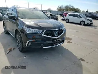 2017 Acura MDX w/Advance Pkg with VIN 5FRYD4H82HB009125, listed as a Copart auction lot 82146864 with 47,021 mi miles and Salvage Title. Bid and sale history available at carsss.com. Image 12.