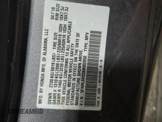 2019 Honda Odyssey EX with VIN 5FNRL6H53KB002850, listed as a Copart auction lot 46446265 with 57,278 mi miles and Salvage Title. Bid and sale history available at carsss.com. Image 14.