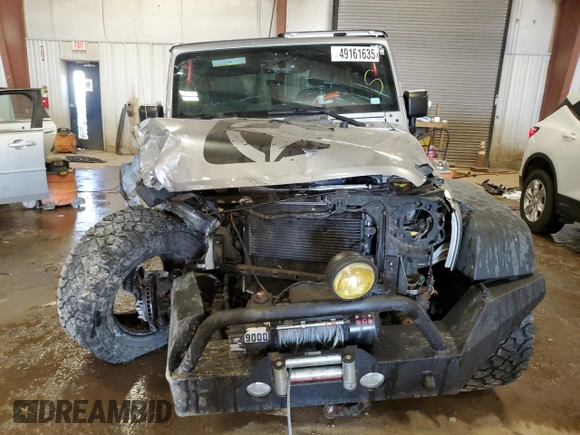 2016 Jeep Wrangler Sahara with VIN 1C4AJWBG2GL307824, listed as a Copart auction lot 49161635 with Not provided miles and Clean title. Bid and sale history available at DreamBid. Image 5.