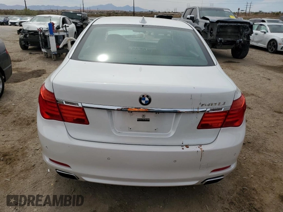 2011 BMW 7 Series 740Li with VIN WBAKB4C51BC574574, listed as a Copart auction lot 50425125 with 78,968 mi miles and Salvage title. Bid and sale history available at DreamBid. Image 6.