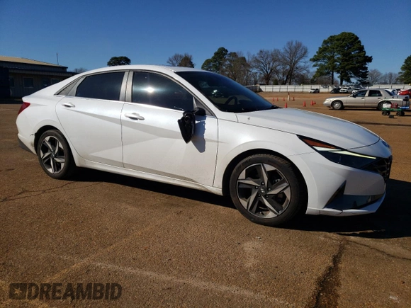 2021 Hyundai Elantra Limited with VIN 5NPLP4AG5MH032334, listed as a Copart auction lot 46833475 with 86,271 mi miles and Salvage Title. Bid and sale history available at DreamBid. Image 4.