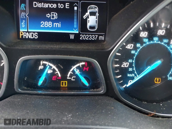 2014 Ford Escape Titanium with VIN 1FMCU9J99EUD38866, listed as a IAAI auction lot 42052579 with 202,337 mi miles. Bid and sale history available at carsss.com. Image 15.