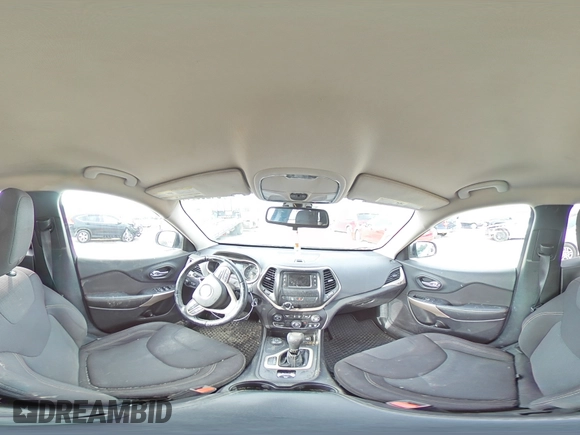 2017 Jeep Cherokee Latitude with VIN 1C4PJMCS1HW617979, listed as a Copart auction lot 84250714 with 105,987 mi miles and Salvage Title. Bid and sale history available at DreamBid. Image 13.
