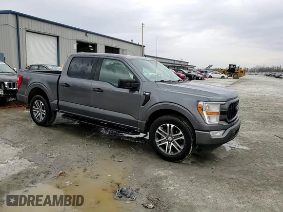 2021 Ford F-150 XL with VIN 1FTEW1CP1MFA48094, listed as a Copart auction lot 47822195 with 56,506 mi miles and Salvage Title. Bid and sale history available at carsss.com. Image 13.