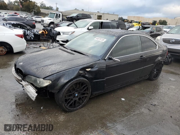 2004 BMW 3 Series 330Ci with VIN WBABD53414PD97160, listed as a Copart auction lot 44079735 with 121,002 mi miles and Salvage Title. Bid and sale history available at carsss.com. Image 1.