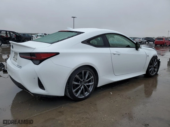 2020 Lexus RC with VIN JTHGA5BC0L5010484, listed as a Copart auction lot 82191544 with 39,411 mi miles and Salvage Title. Bid and sale history available at carsss.com. Image 3.