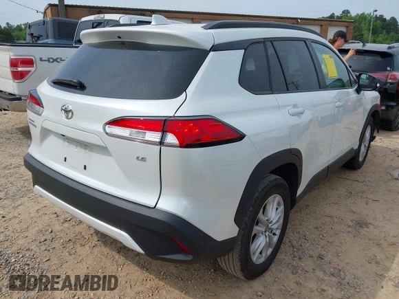 2022 Toyota Corolla Cross LE with VIN 7MUBAAAG6NV021369, listed as a IAAI auction lot 42282685 with 37,863 mi miles and . Bid and sale history available at DreamBid. Image 4.