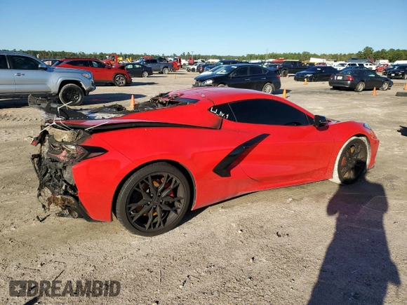 2024 Chevrolet Corvette 2LT with VIN 1G1YB2D43R5120454, listed as a Copart auction lot 81059734 with 17,060 mi miles and Salvage title. Bid and sale history available at DreamBid. Image 3.