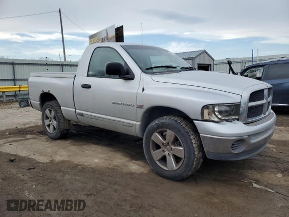 2005 Dodge 1500 SLT with VIN 1D7HU16D65J607535, listed as a Copart auction lot 45557295 with 155,686 mi miles and Salvage Title. Bid and sale history available at DreamBid. Image 4.