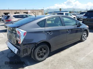 2012 Toyota Prius One with VIN JTDKN3DU8C1558122, listed as a IAAI auction lot 41951021 with 142,639 mi miles. Bid and sale history available at carsss.com. Image 4.