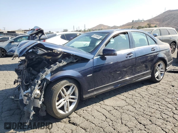 2012 Mercedes-Benz C 250 Sport with VIN WDDGF4HB3CA643909, listed as a Copart auction lot 65816685 with 96,704 mi miles and Salvage title. Bid and sale history available at DreamBid. Image 1.
