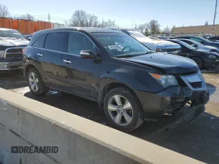 2010 Acura MDX with VIN 2HNYD2H20AH525401, listed as a Copart auction lot 46306295 with 196,796 mi miles and Salvage Title. Bid and sale history available at carsss.com. Image 4.