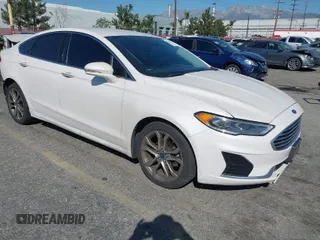2019 Ford Fusion SEL with VIN 3FA6P0CD7KR134405, listed as a IAAI auction lot 41664755 with 119,158 mi miles. Bid and sale history available at carsss.com. Image 1.