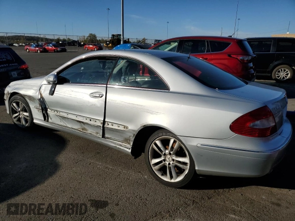 2006 Mercedes-Benz CLK 350 with VIN WDBTJ56J76F197762, listed as a Copart auction lot 77446264 with 153,813 mi miles and Salvage Title. Bid and sale history available at DreamBid. Image 2.