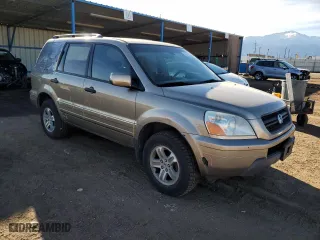 2005 Honda Pilot EX-L with NAVI with VIN 2HKYF18785H558200, listed as a Copart auction lot 86393924 with 235,140 mi miles and Salvage Title. Bid and sale history available at carsss.com. Image 4.