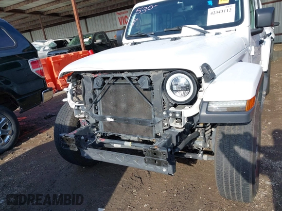 2018 Jeep Wrangler Unlimited Sahara z VIN 1C4HJXEG0JW321355, wystawiony jako IAAI lot #42343112 z przebiegiem 102 457 mil mil oraz . Historia ofert i sprzedaży dostępna na DreamBid. Obrazek 19.