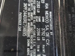 2024 Kia Forte LX with VIN 3KPF24AD0RE714695, listed as a Copart auction lot 49469215 with 16,086 mi miles and Salvage Title. Bid and sale history available at carsss.com. Image 12.