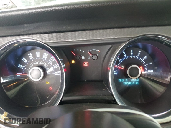 2013 Ford Mustang V6 with VIN 1ZVBP8EM5D5272306, listed as a Copart auction lot 58640655 with 139,548 mi miles and Clean title. Bid and sale history available at DreamBid. Image 9.