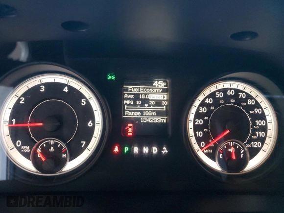 2013 Ram 1500 Tradesman with VIN 1C6RR7KT5DS596561, listed as a Copart auction lot 86749854 with 134,299 mi miles and Salvage Title. Bid and sale history available at carsss.com. Image 9.
