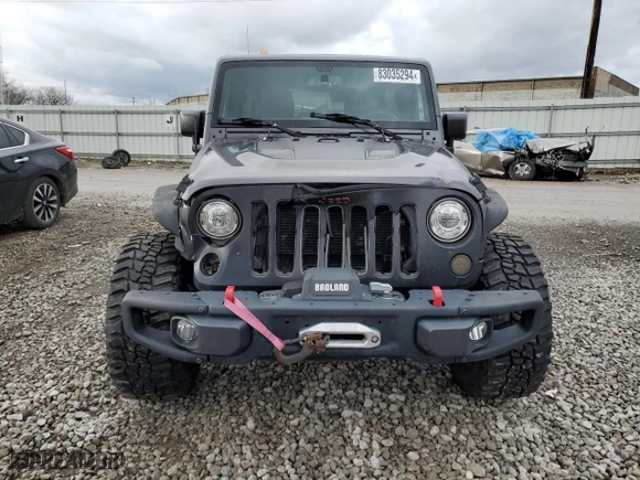 2017 Jeep Wrangler Unlimited Rubicon with VIN 1C4BJWFG7HL658924, listed as a Copart auction lot 83035294 with 95,031 mi miles and Salvage Title. Bid and sale history available at carsss.com. Image 5.
