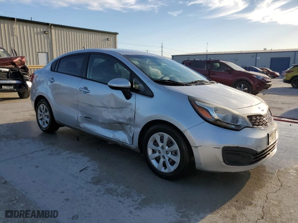 2014 Kia Rio LX with VIN KNADM4A31E6413732, listed as a Copart auction lot 49217935 with 147,144 mi miles and Salvage Title. Bid and sale history available at carsss.com. Image 4.