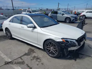 2015 Mercedes-Benz S-Class S 550 with VIN WDDUG8CB8FA159639, listed as a IAAI auction lot 41892661 with 136,949 mi miles. Bid and sale history available at carsss.com. Image 1.