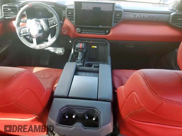 2024 Toyota Tundra TRD Pro Hybrid with VIN 5TFPC5DB3RX081207, listed as a Copart auction lot 58406695 with 10,963 mi miles and Salvage title. Bid and sale history available at DreamBid. Image 8.