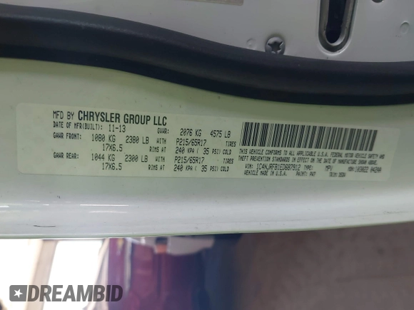 2014 Jeep Patriot Latitude with VIN 1C4NJRFB1ED687912, listed as a IAAI auction lot 42577920 with 150,327 mi miles and . Bid and sale history available at DreamBid. Image 9.