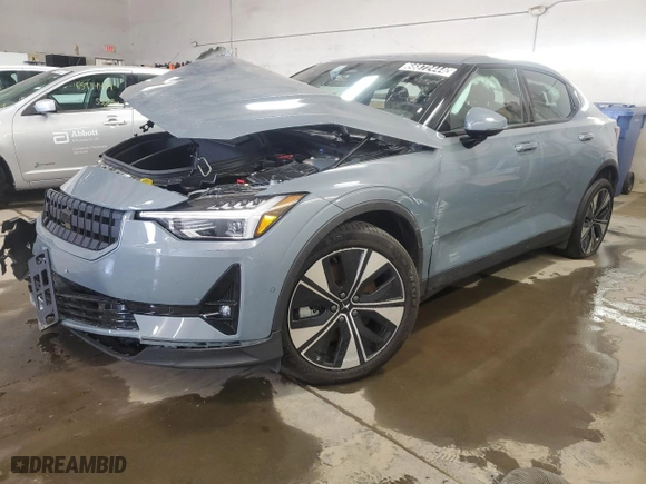 2023 Polestar 2 with VIN YSMED3KA2PL156958, listed as a Copart auction lot 66872444 with 17,377 mi miles and Non Repairable. Bid and sale history available at carsss.com. Image 1.
