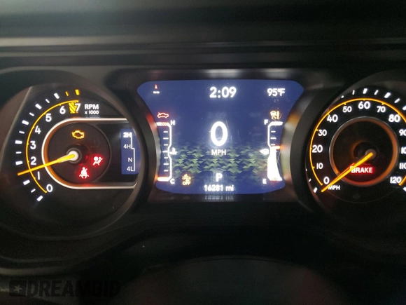 2024 Jeep Gladiator Mojave with VIN 1C6JJTEG8RL115148, listed as a Copart auction lot 58774745 with 16,281 mi miles and Salvage title. Bid and sale history available at DreamBid. Image 9.