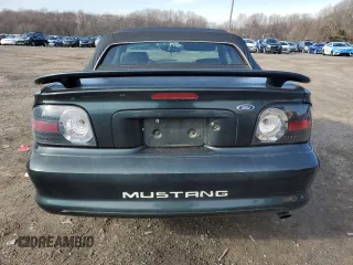 1998 Ford Mustang with VIN 1FAFP4442WF231861, listed as a Copart auction lot 43805205 with 193,569 mi miles and Salvage Title. Bid and sale history available at carsss.com. Image 6.