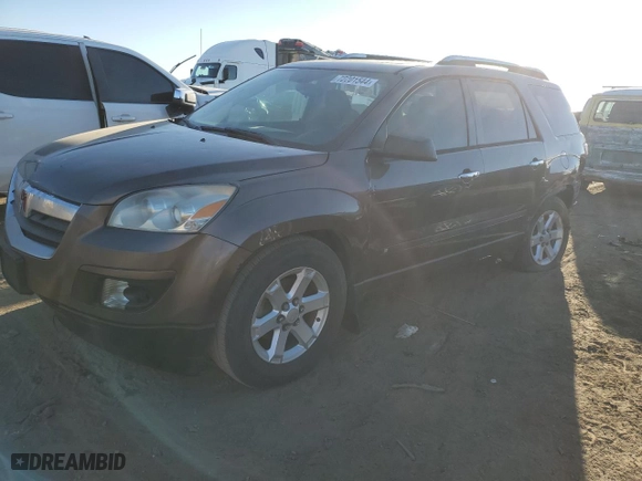 2008 Saturn Outlook XE with VIN 5GZEV13758J289063, listed as a Copart auction lot 72201544 with 0 mi miles and Salvage Title. Bid and sale history available at carsss.com. Image 1.