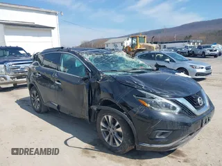 2018 Nissan Murano SV with VIN 5N1AZ2MG4JN116458, listed as a IAAI auction lot 41780269 with 157,587 mi miles and . Bid and sale history available at carsss.com. Image 1.