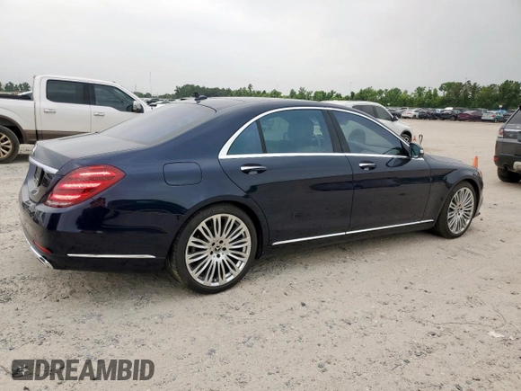 2020 Mercedes-Benz S 560 z VIN W1KUG8DB1LA586803, wystawiony jako Copart lot #55816675 z przebiegiem 55 539 mil mil oraz Nie do naprawy • Non repairable. Historia ofert i sprzedaży dostępna na DreamBid. Obrazek 3.