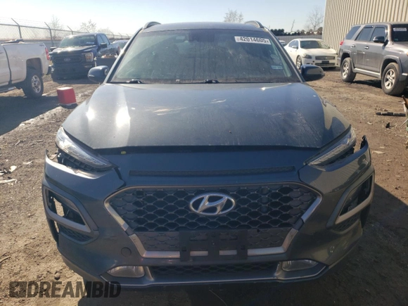 2019 Hyundai Kona Limited with VIN KM8K33A53KU363475, listed as a Copart auction lot 42014605 with 54,968 mi miles and Salvage Title. Bid and sale history available at carsss.com. Image 5.