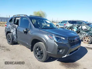 2023 Subaru Forester Wilderness with VIN JF2SKAMC5PH502206, listed as a IAAI auction lot 41033661 with 15,968 mi miles. Bid and sale history available at carsss.com. Image 1.