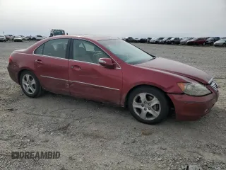 2005 Acura RL with VIN JH4KB16505C004369, listed as a Copart auction lot 48157135 with 246,991 mi miles and Salvage Title. Bid and sale history available at carsss.com. Image 4.