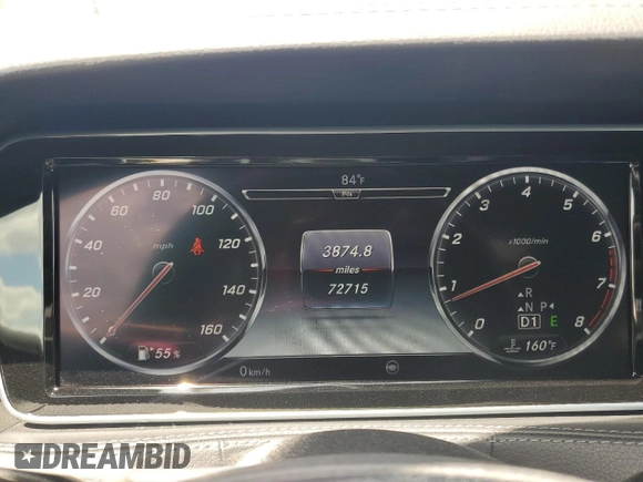 2017 Mercedes-Benz S 550 with VIN WDDUG8FB9HA322605, listed as a Copart auction lot 50385435 with 72,715 mi miles and Salvage Title. Bid and sale history available at carsss.com. Image 9.