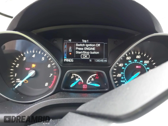 2016 Ford Escape Titanium with VIN 1FMCU9J91GUA59639, listed as a IAAI auction lot 41058369 with 138,046 mi miles. Bid and sale history available at carsss.com. Image 7.