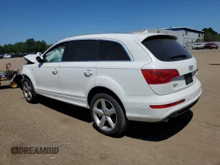 2012 Audi Q7 with VIN WA1AGCFE9CD001532, listed as a Copart auction lot 60097715 with Not provided miles and Salvage title. Bid and sale history available at DreamBid. Image 2.